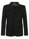 Comme Des Garçons Tailored Single-breasted Jacket Back Vent In Black
