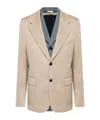 Comme Des Garçons Single-breasted Layered Blazer In Nude