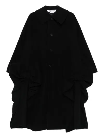Comme Des Garçons Single-breasted Oversized Coat In Black