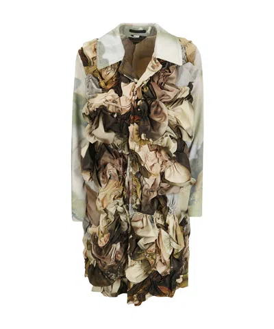 COMME DES GARÇONS COMME DES GARÇONS PATTERNED SINGLE-BREASTED COAT