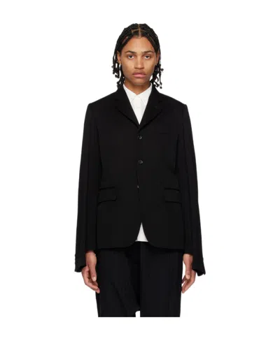 Comme Des Garçons Single-breasted Suit Jacket In Black