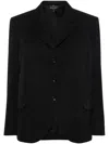 Comme Des Garçons Single-breasted Wool Blazer In Black