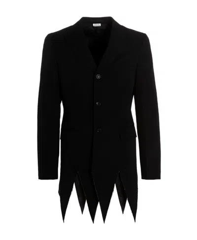 Comme Des Garçons Single-breasted Wool Blazer In Black