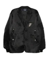 Comme Des Garçons Single-button Jacket In Black