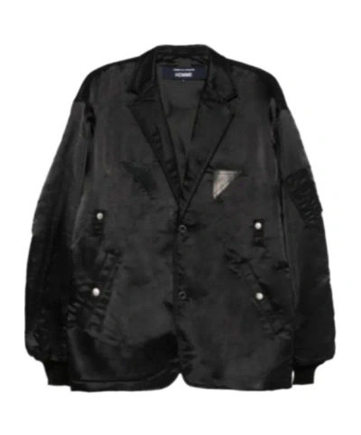 Comme Des Garçons Single-button Jacket In Black