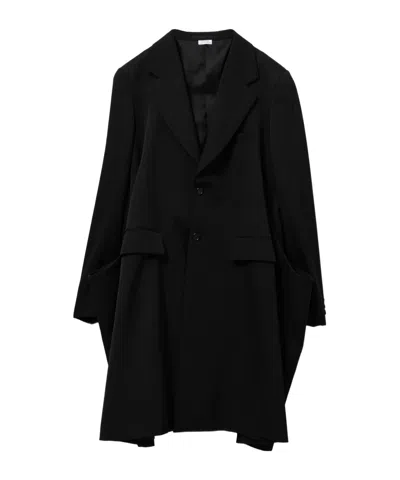 Comme Des Garçons Single-breasted Coat In Black