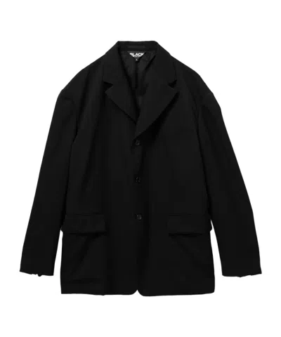 Comme Des Garçons Single-breasted Coat In Black
