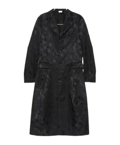 Comme Des Garçons Single-breasted Coat In Black