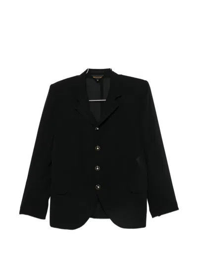 Comme Des Garçons Single-breasted Notched-lapels Jacket In Black