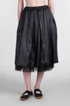 Comme Des Garçons Skirt In Black Polyester In Black