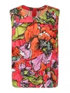 Comme Des Garçons Sleeveless Crew-neck Top In Multicolour