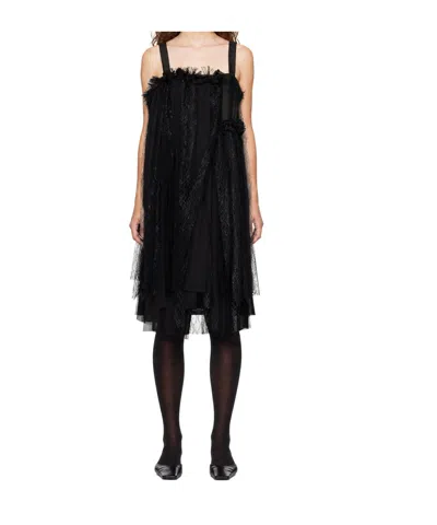 Comme Des Garçons Sleeveless Dress In Black