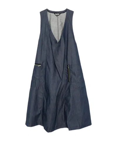 Comme Des Garçons Sleeveless Dress In Blue