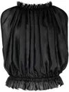 COMME DES GARÇONS SLEEVELESS RUFFLE TOP