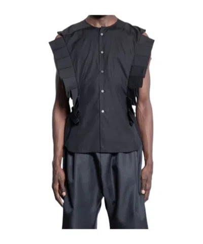 Comme Des Garçons Sleeveless Shirt In Black