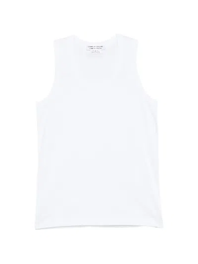 Comme Des Garçons Sleeveless Tank In White