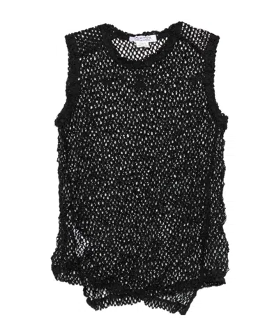 Comme Des Garçons Sleeveless Top In Black