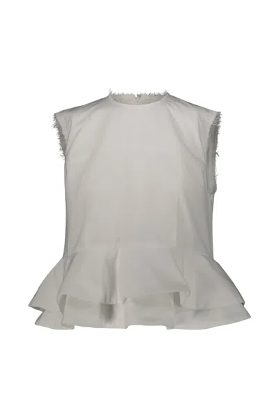 COMME DES GARÇONS COMME DES GARÇONS SLEEVELESS TOP WITH FLOUNCE