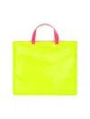 Comme Des Garçons Leather Super Fluo Tote Bag