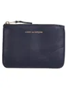 Comme Des Garçons Small Clutch With Zipper In Blue