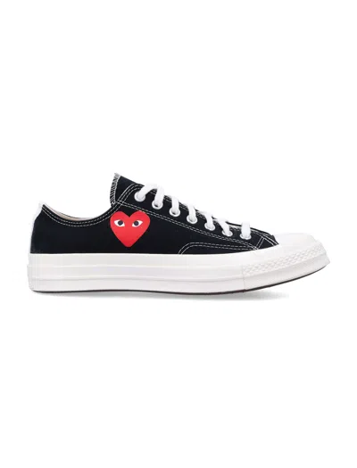 Comme Des Garçons Small Heart Low Top In Black
