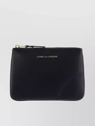 Comme Des Garçons Small Leather Coin Purse In Black
