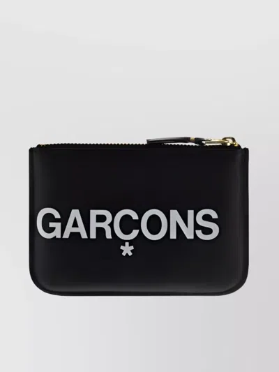 Comme Des Garçons Small Leather Coin Purse In Black