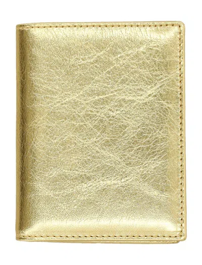 Comme Des Garçons Small Leather Goods In Gold
