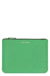 Comme Des Garçons Classic Leather Line Wallets, Card Holders Green In Green