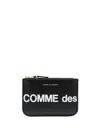 Comme Des Garçons Small Logo-print Pouch In Black