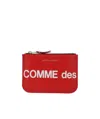 Comme Des Garçons Comme Des Garcons Wallet Men's Huge Logo Pouch In Red