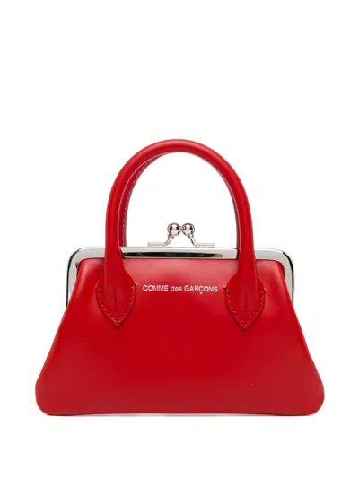 Comme Des Garçons Small Logo-print Wallet In Red