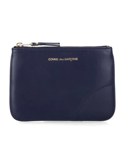Comme Des Garçons Small Pouch In Blue
