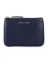 Comme Des Garçons Small Pouch In Blue