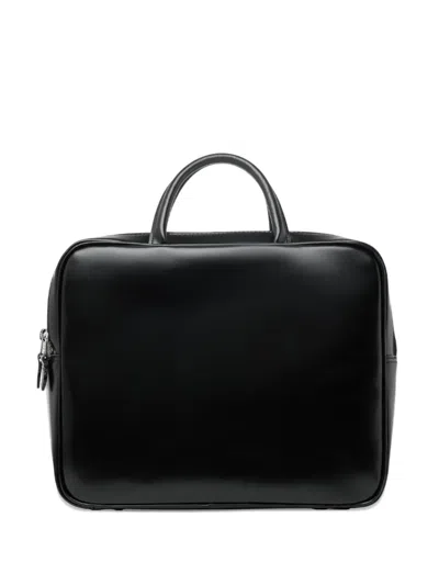 Comme Des Garçons Small Top Handle Tote Bag In Black