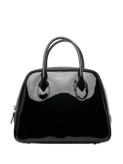 Comme Des Garçons Small Trapezoid-shape Tote Bag In Black
