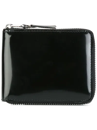 Comme Des Garçons Small Wallet In Black Leather