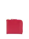 Comme Des Garçons Small Zip-around Wallet In Red