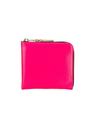 Comme Des Garçons Small Zip Around Wallet In Red