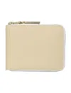 Comme Des Garçons Small Zip Around Wallet In White