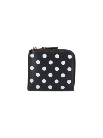 Comme Des Garçons Small Zip Wallet In Black