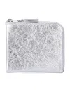 Comme Des Garçons Small Zip Wallet In Gray