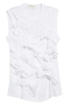 Comme Des Garçons Smooth Bow Front Tank In White