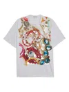Comme Des Garçons Smooth Print T-shirt In White