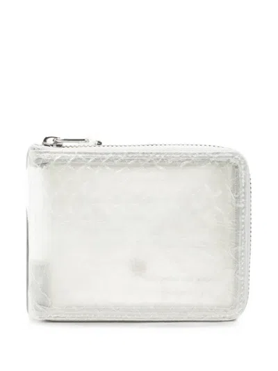 Comme Des Garçons Snake-effect Zip-around Wallet In Pattern