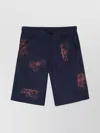 Comme Des Garçons Twill Weave Paint Splatter Detail Shorts