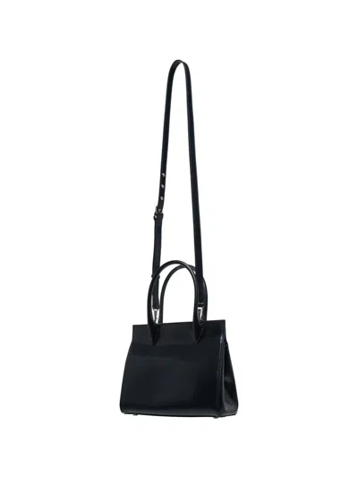 Comme Des Garçons Square Magnet Leather Tote Bag In Red