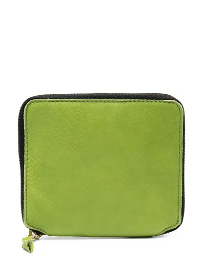 Comme Des Garçons Square-shape Wallet In Green
