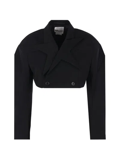 Comme Des Garçons Star Double-breasted Jacket In Black