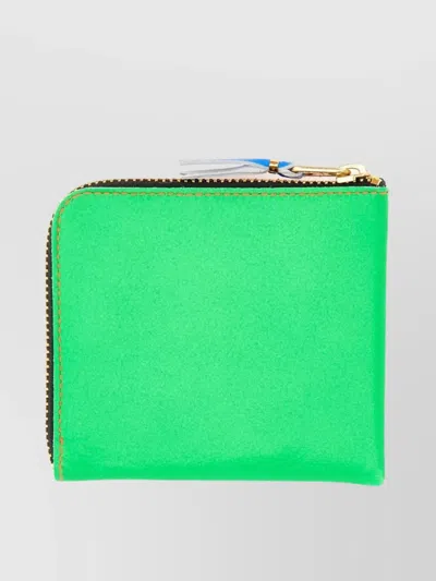 Comme Des Garçons Stitched Leather Wallet Block Design
